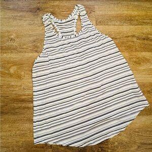 lululemon athletica White Tank with Black Stripes